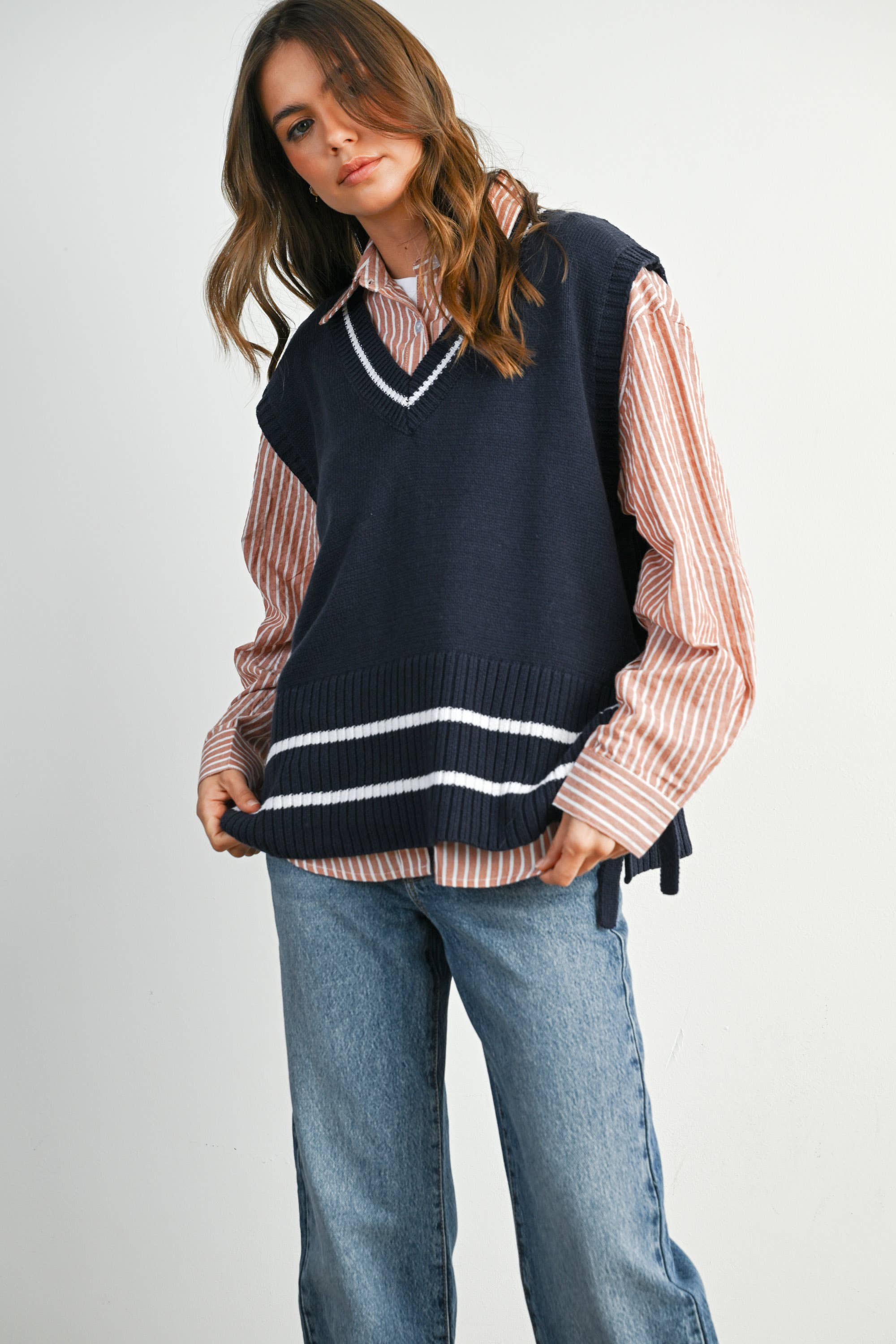 Beth button Up Brick