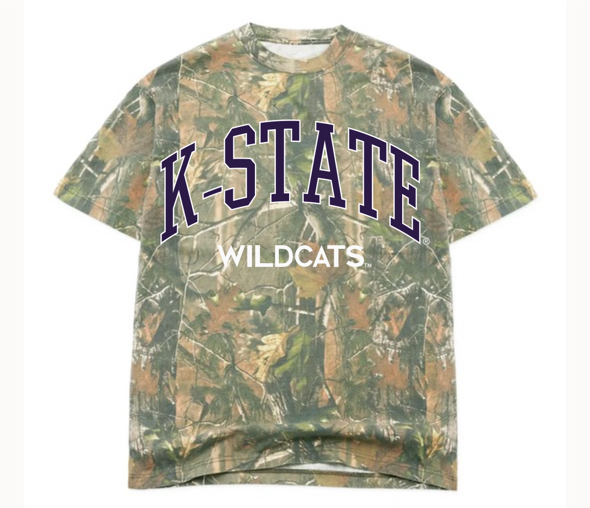 KSU Kansas State Wildcats Filled Gault Camouflage Tee