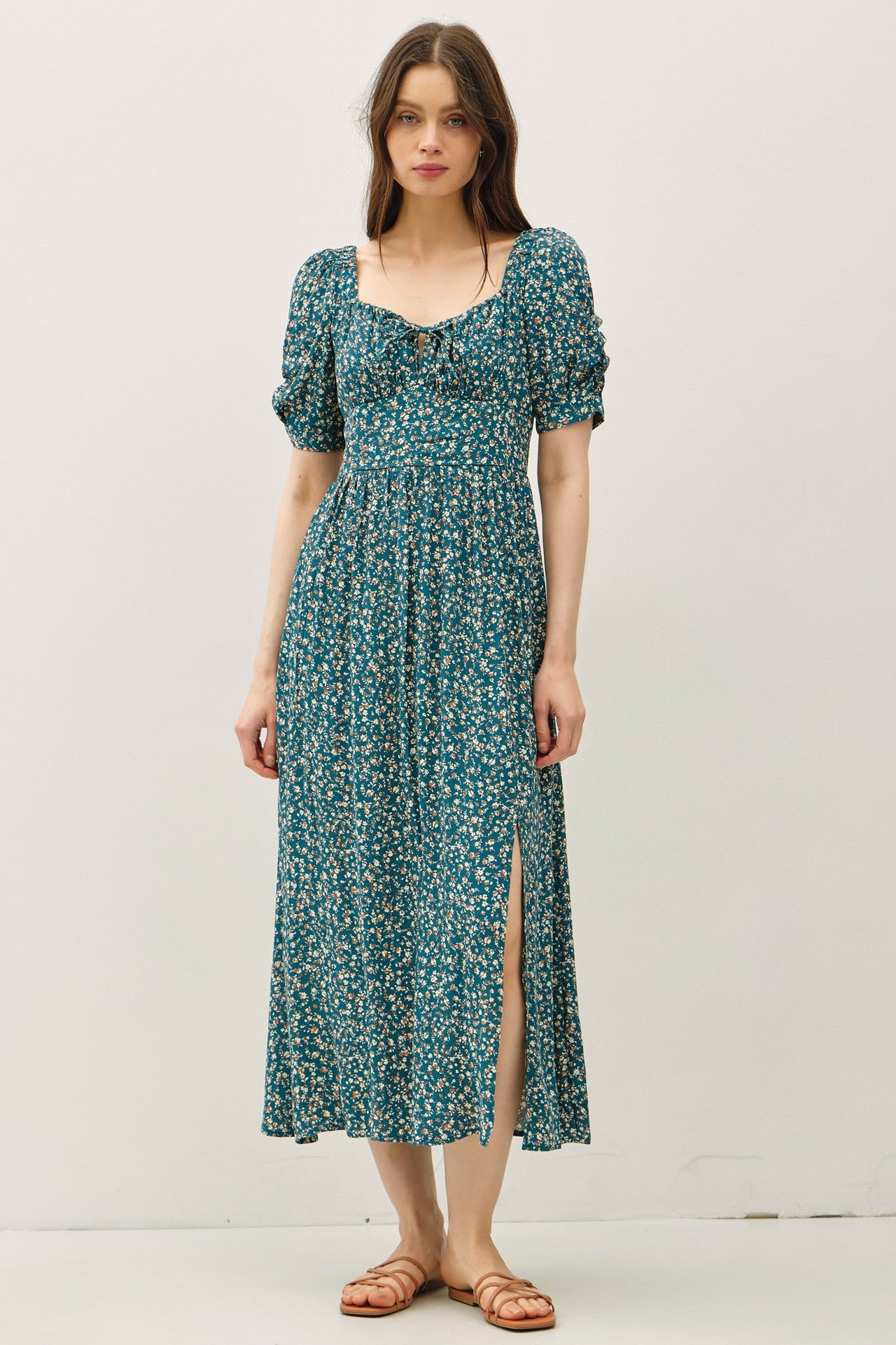 Wren Midi Dress Teal