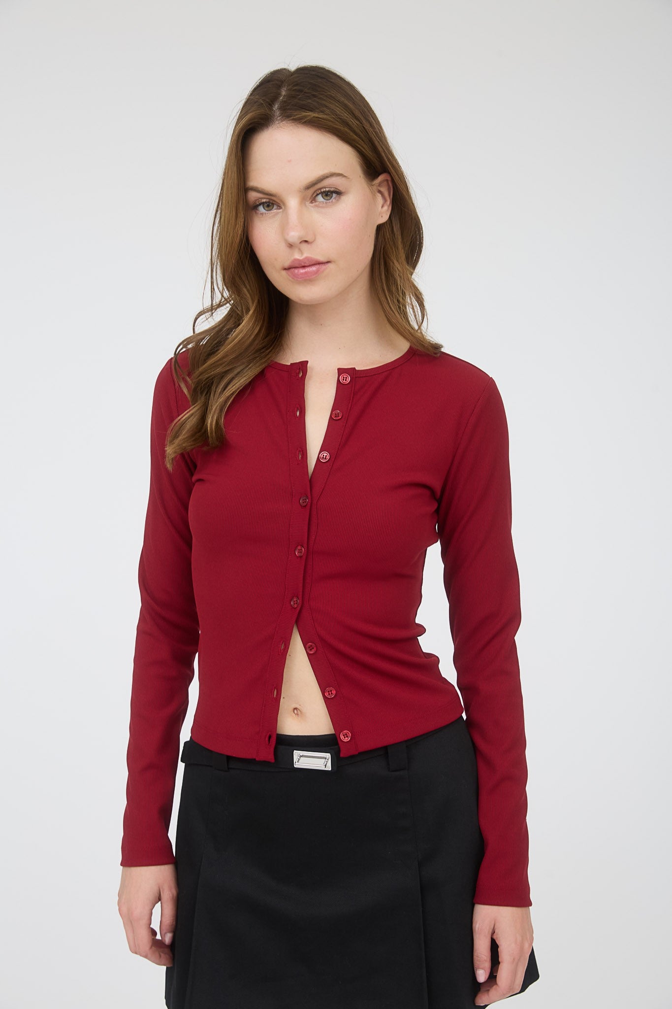 Josie Top Deep Red