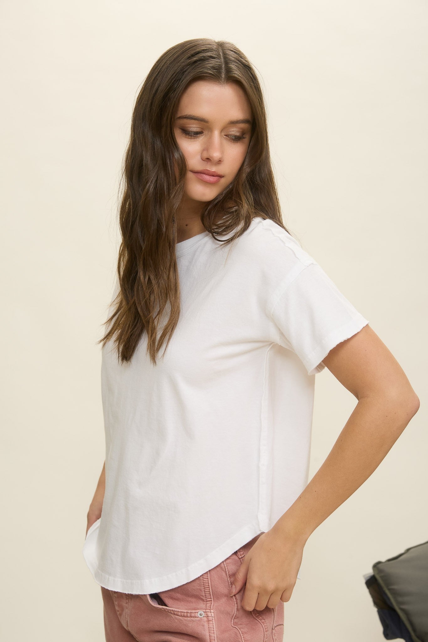 Raw Cut Classic Tee White
