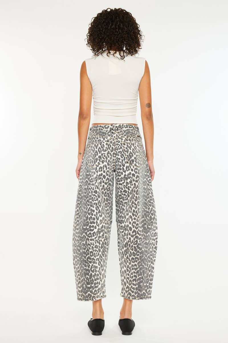Savannah Leopard Horeshoe Jean