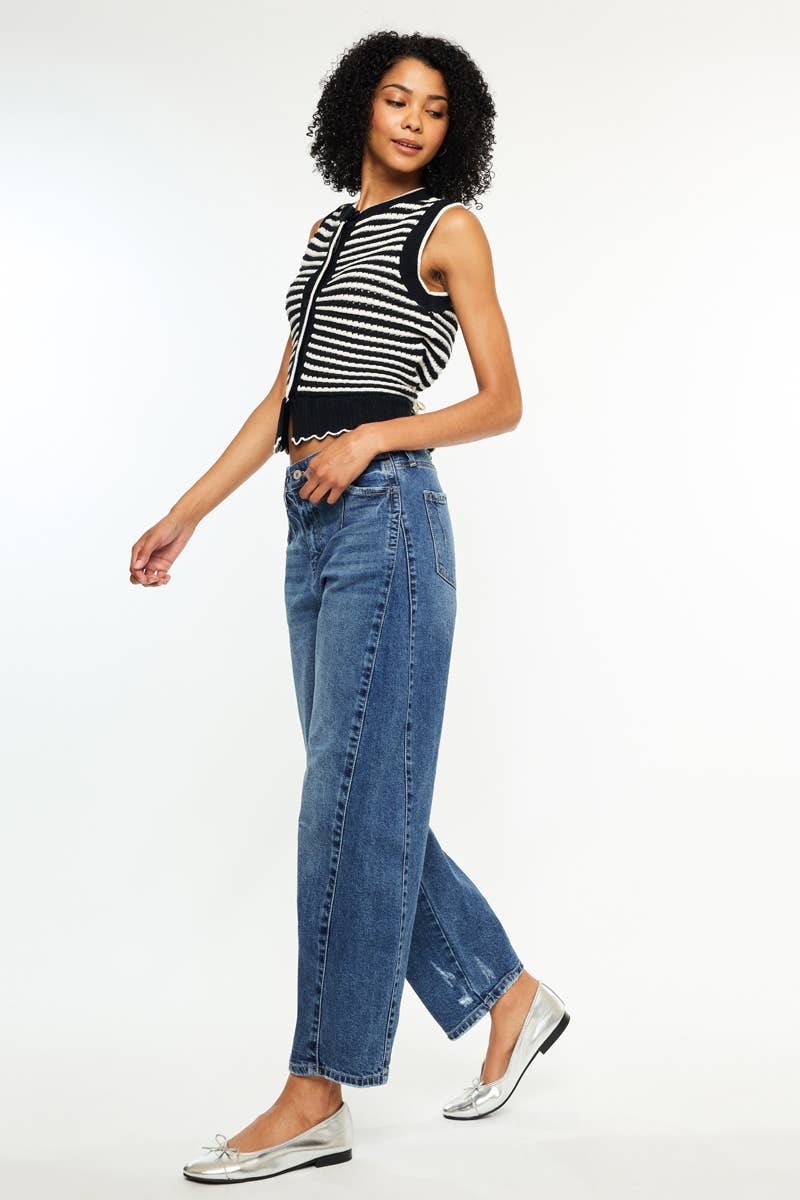 Lila Low Slung Horseshoe Jean
