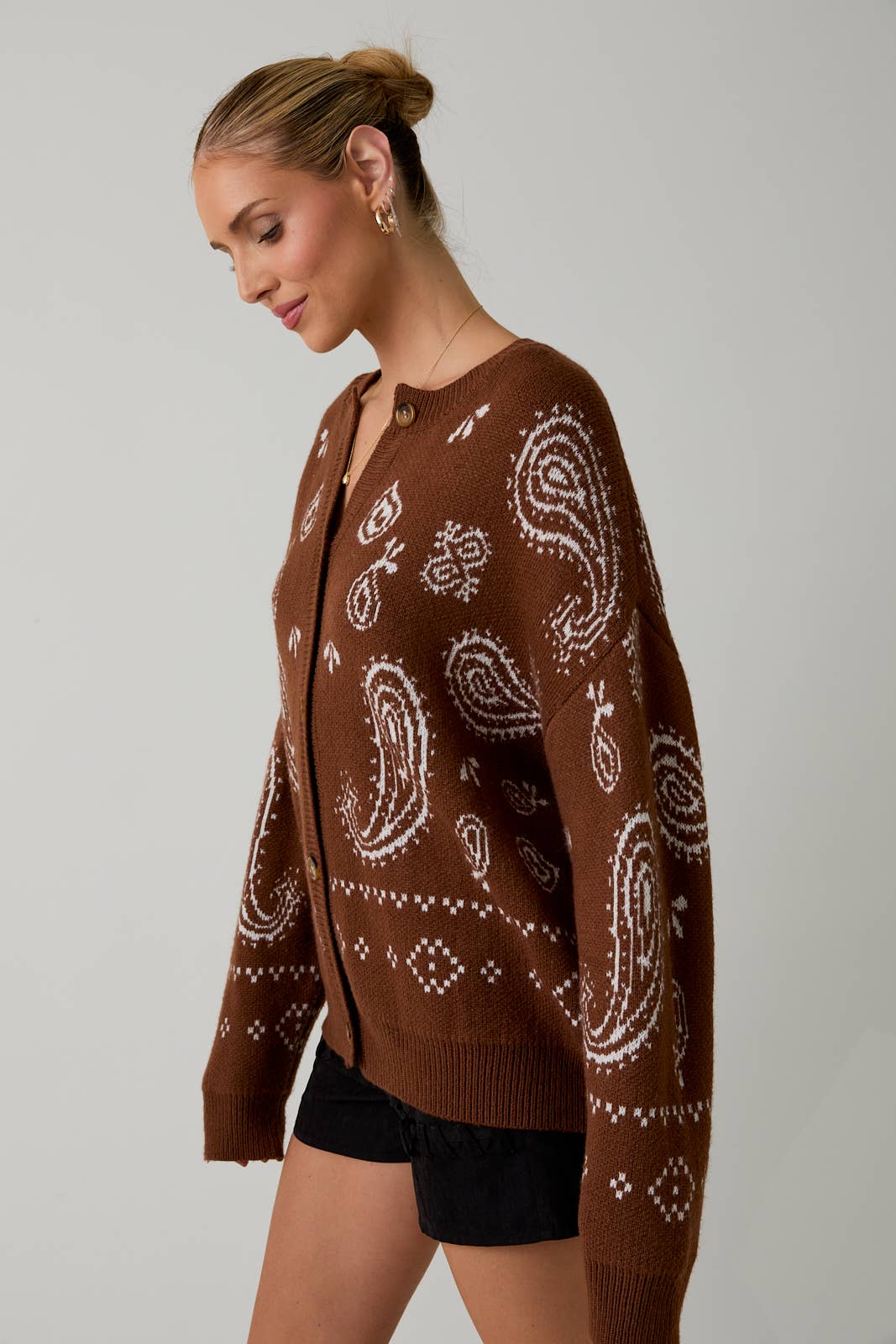 Brown Sugar Bloom Cardigan