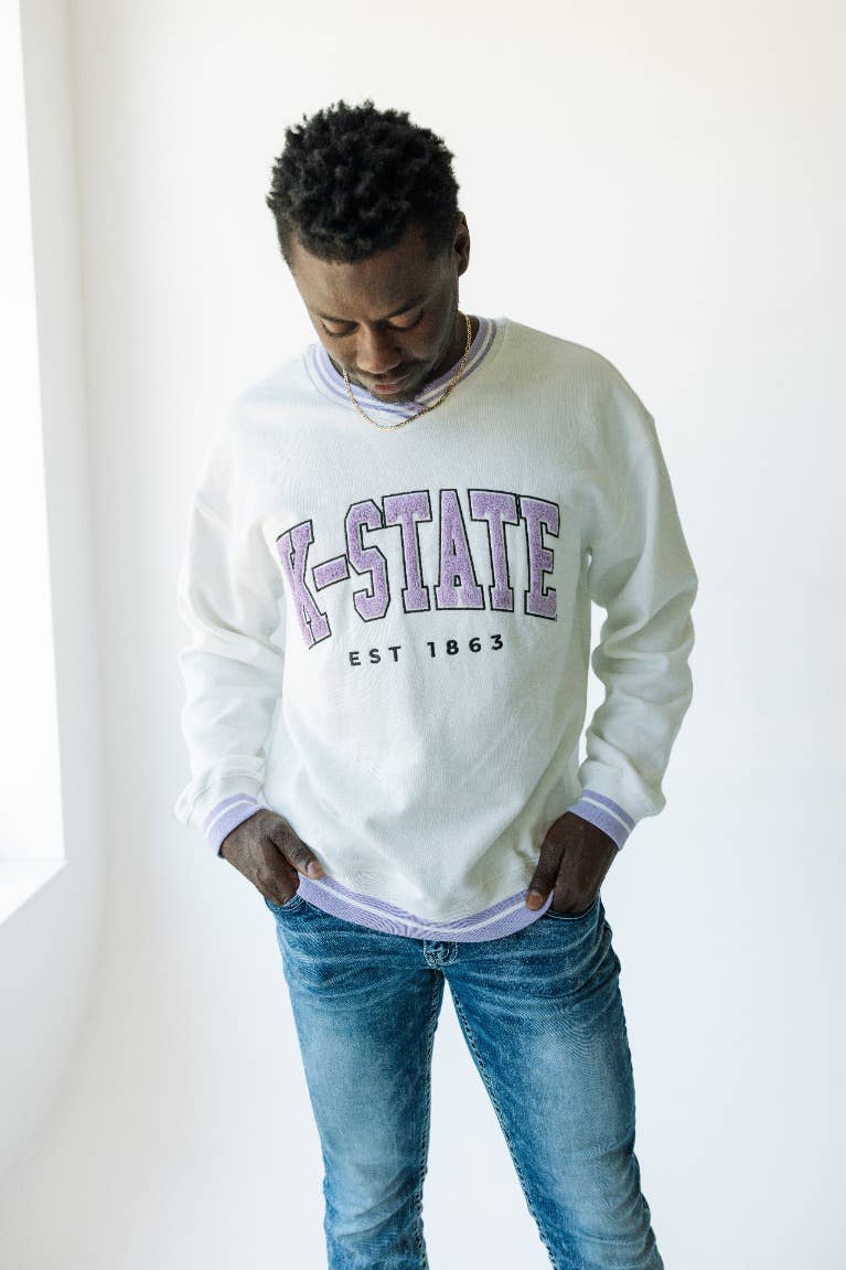Kansas State Allen Chenille - Varsity V-Neck Pullover