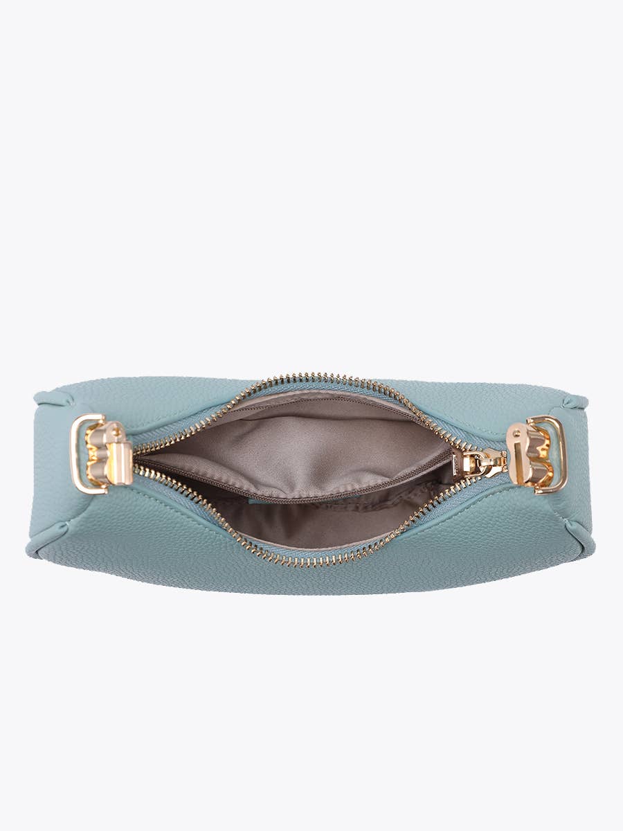 Baylee Half-Moon Crossbody: Black