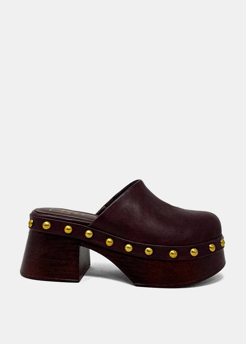 Shu Shop Lilly Clog Wine
