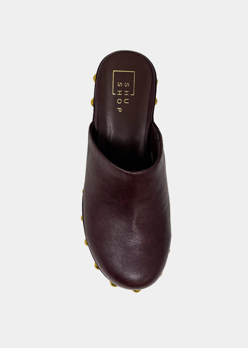 Shu Shop Lilly Clog Wine