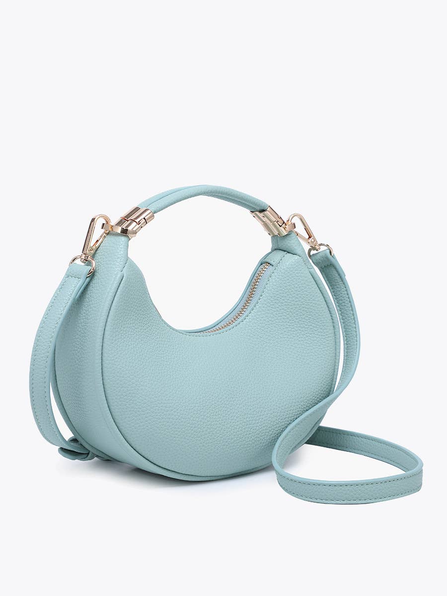 Baylee Half-Moon Crossbody: Black