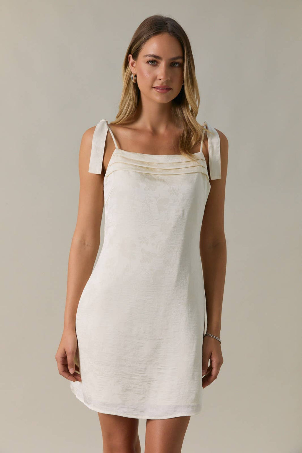 Olivia Slip Dress Cream Cream / S