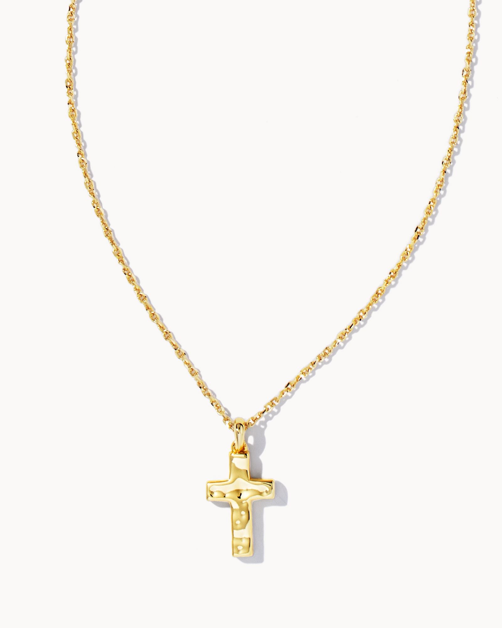 Gold Cross Pendant Necklace