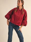 Dolly Top Burgundy