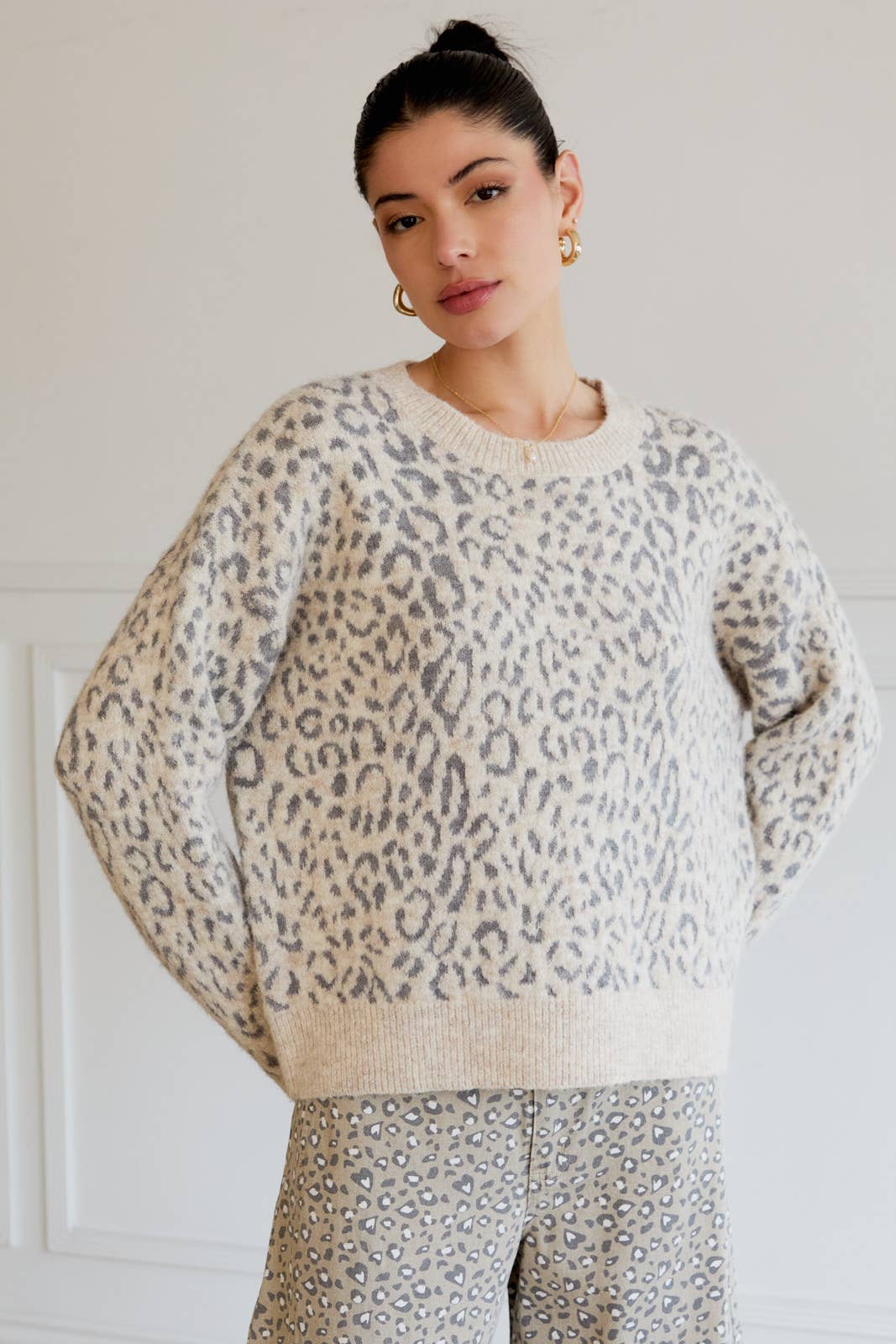 Snow Leopard Sweater