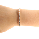 Mini Katy Bracelet in Silver with Gold: Standard 6.75 inch