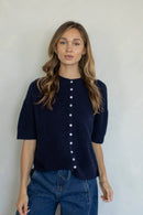 Cherie Cardigan: Tomato Red