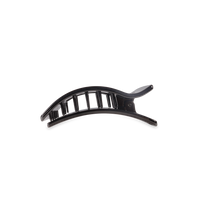Flat Rectangle Hair Clip | Small | Jet Black