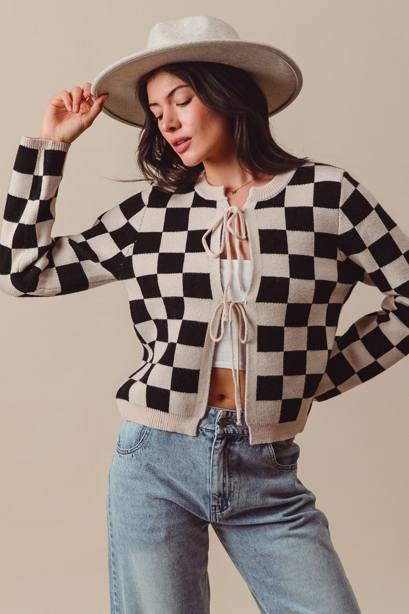 Check Mate Cardigan