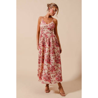 Rosé Garden Bow Dress