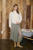 Bloom Quilted Jacket Cream