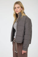 City Square Puffer Charcoal