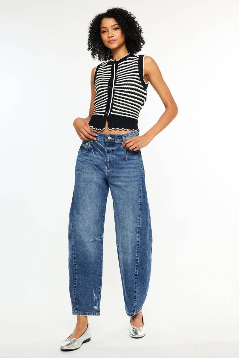Lila Low Slung Horseshoe Jean