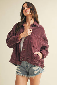 Backstory Denim Jacket Cherry Lacquer
