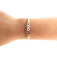 Football Mom Bracelet: Standard 6.75 / Gold