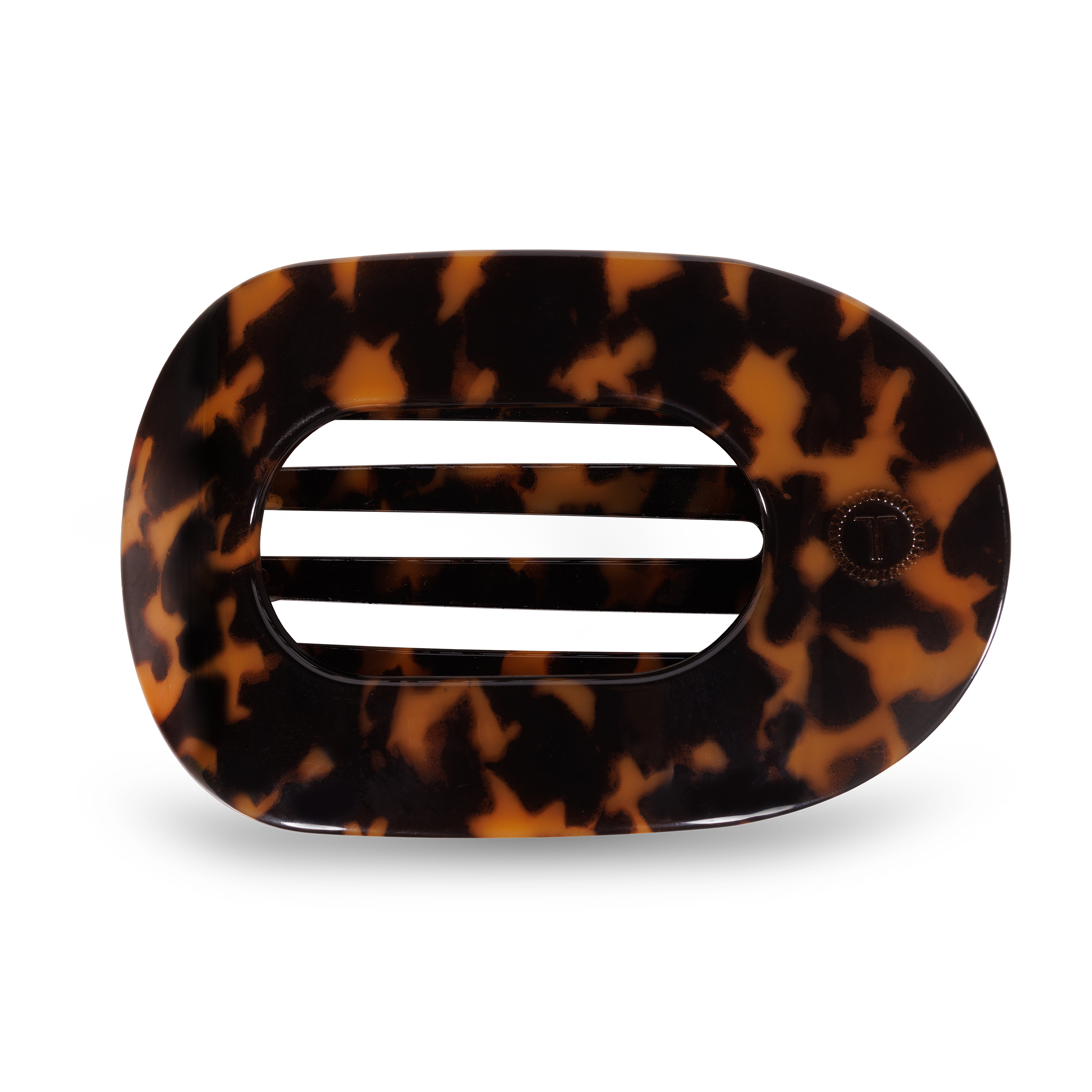 Round Flat Hair Clip | Large | Tortoise