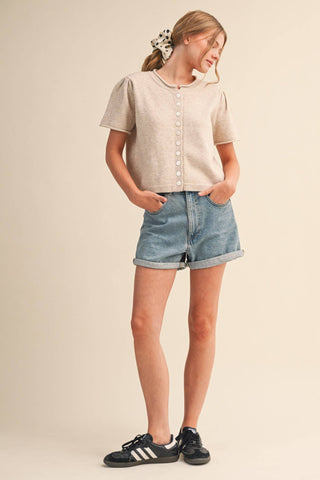 London Breeze Cardigan Ivory Beige