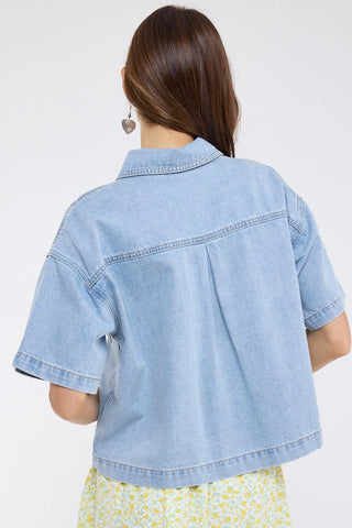 Blue Skies Ahead Denim Top