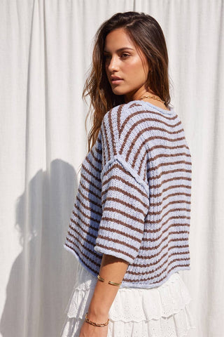 Blue Hour | Striped Knit Top