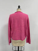 Piper Cardigan: Pin Striped Bubblegum