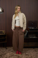 City Square Puffer Khaki