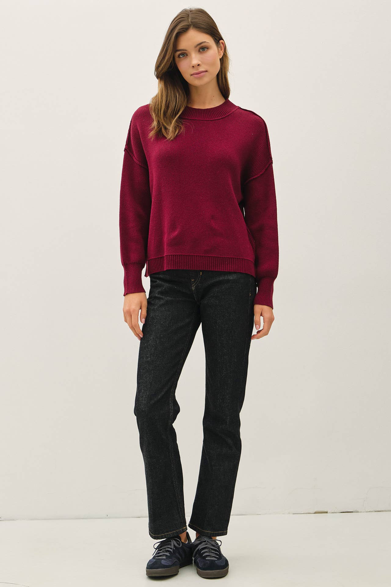 Brandi Sweater Burgundy
