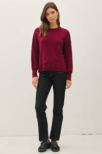 Brandi Sweater Burgundy