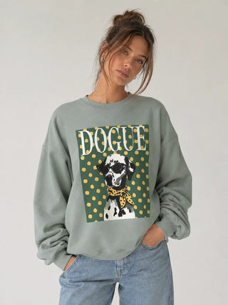 Dogue Fashion Dalmation Graphic Sweatshirt