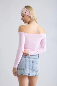 Sugar Plum Off The Shoulder Top