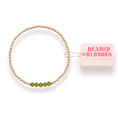 Olive Green Kim Bracelet: Standard 6.75 inch