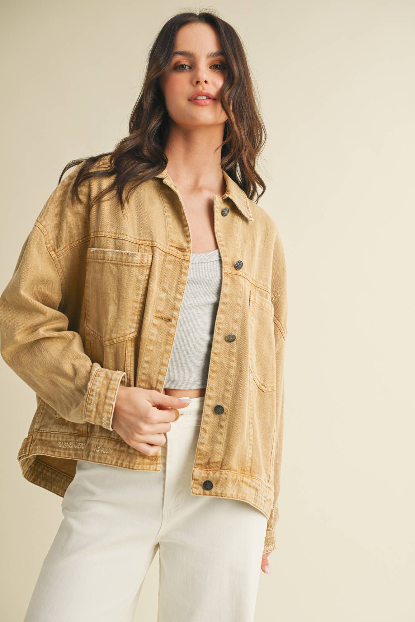 Backstory Denim Jacket Golden Rod