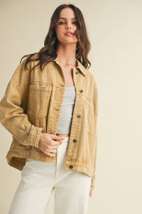 Backstory Denim Jacket Golden Rod