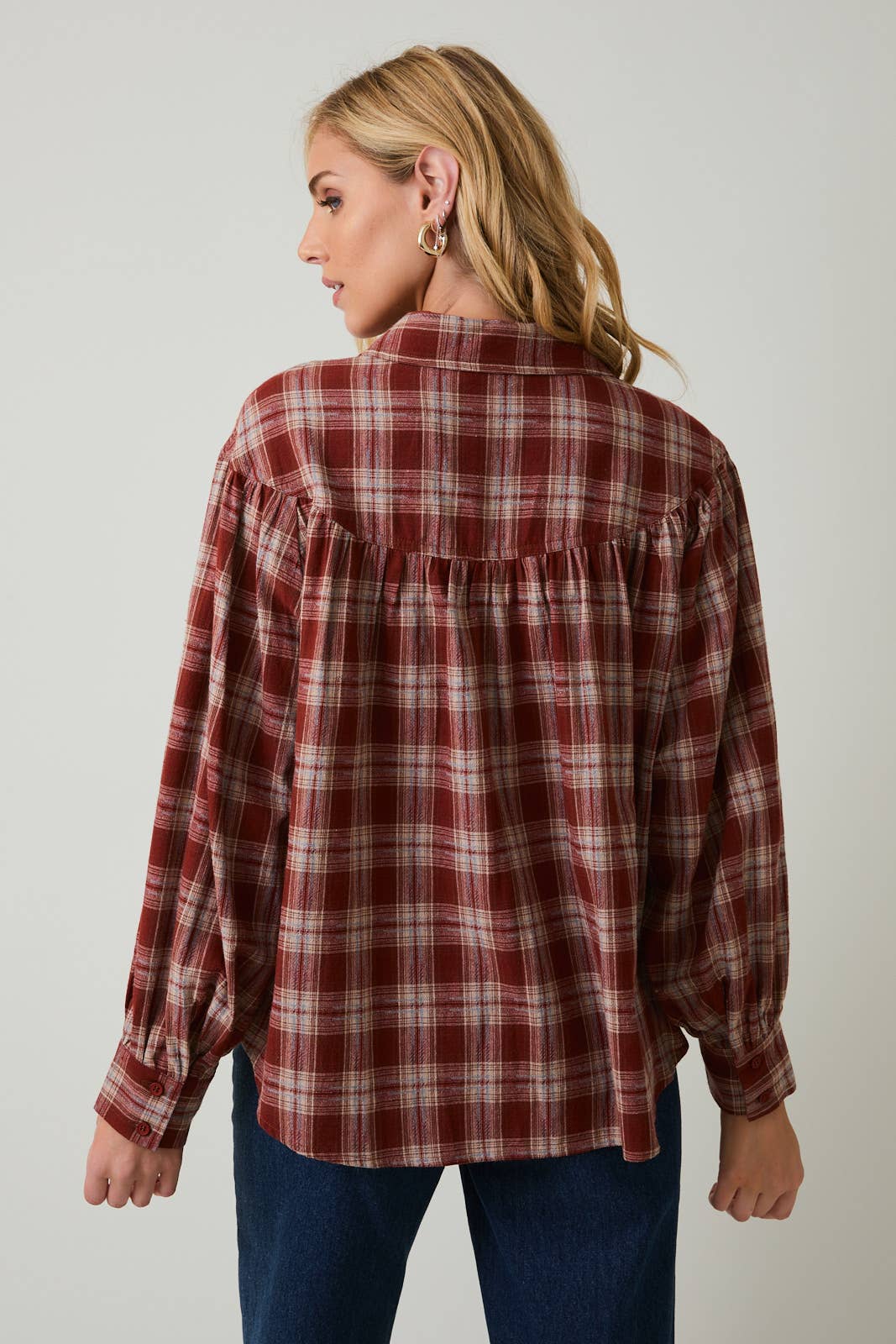 Lynn Plaid Top