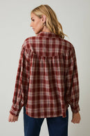 Lynn Plaid Top
