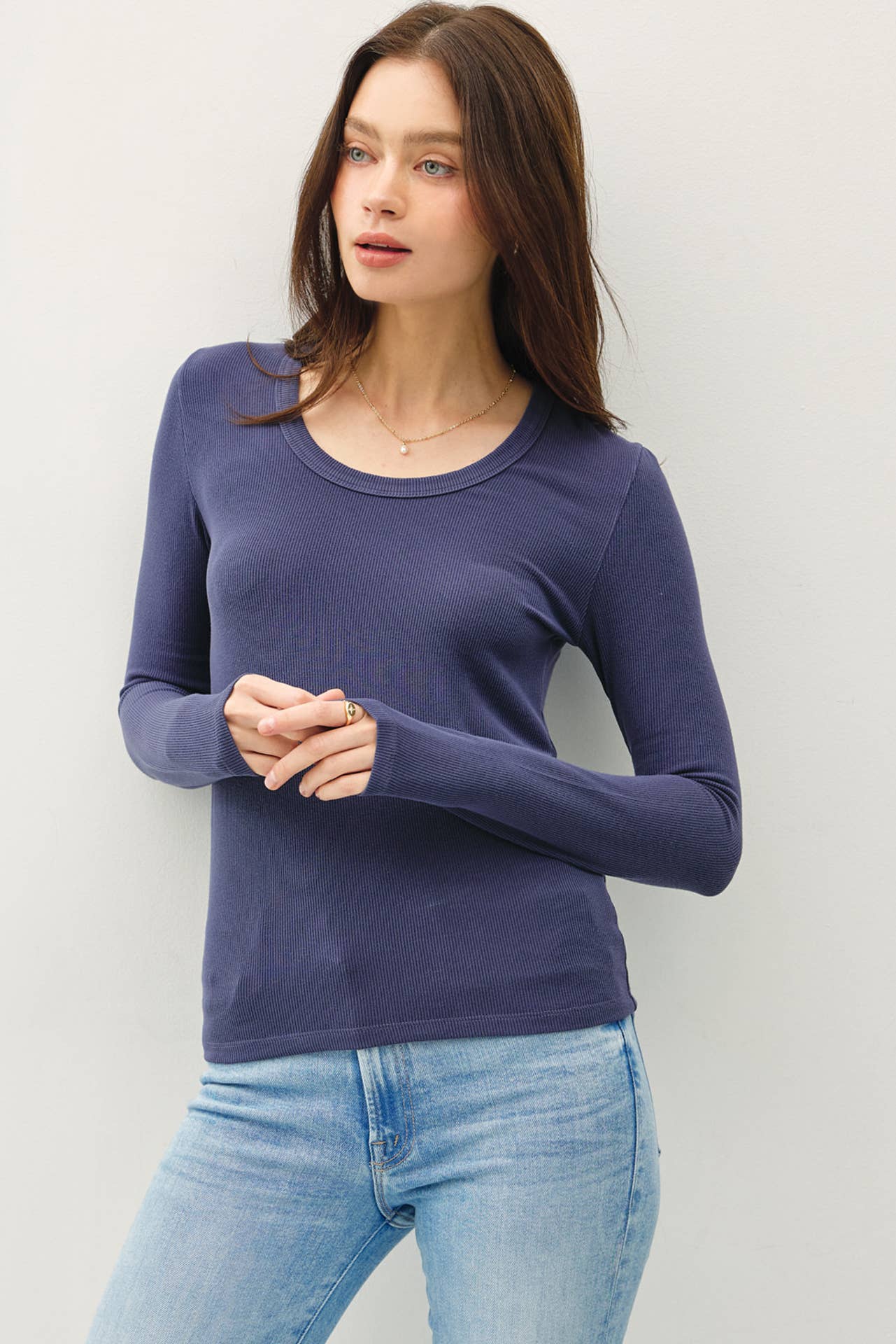 Essential Long Sleeve Light Teal