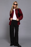 Burgundy Bliss Jacket