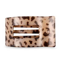 Flat Rectangle Hair Clip | Large | Blonde Tortoise