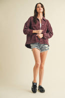 Backstory Denim Jacket Cherry Lacquer