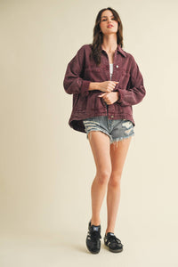 Backstory Denim Jacket Cherry Lacquer