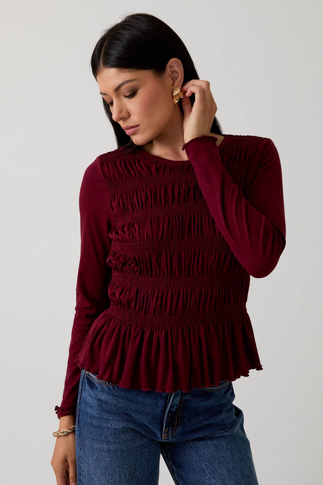Luxe Smocked Top