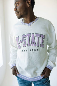 Kansas State Allen Chenille - Varsity V-Neck Pullover