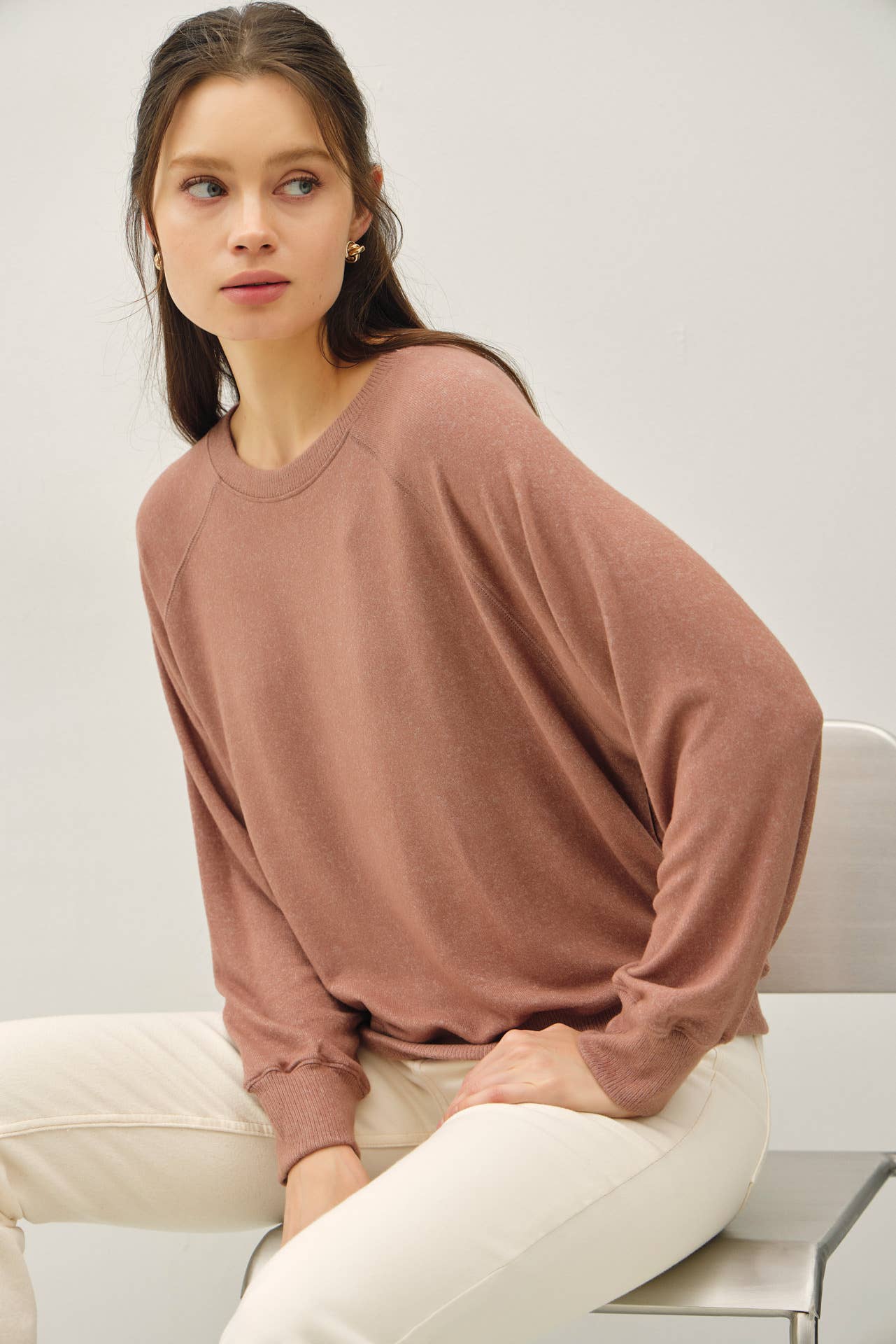 Essential Raglan Chestnut